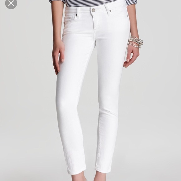 paige skyline skinny white